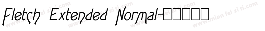 Fletch Extended Normal字体转换